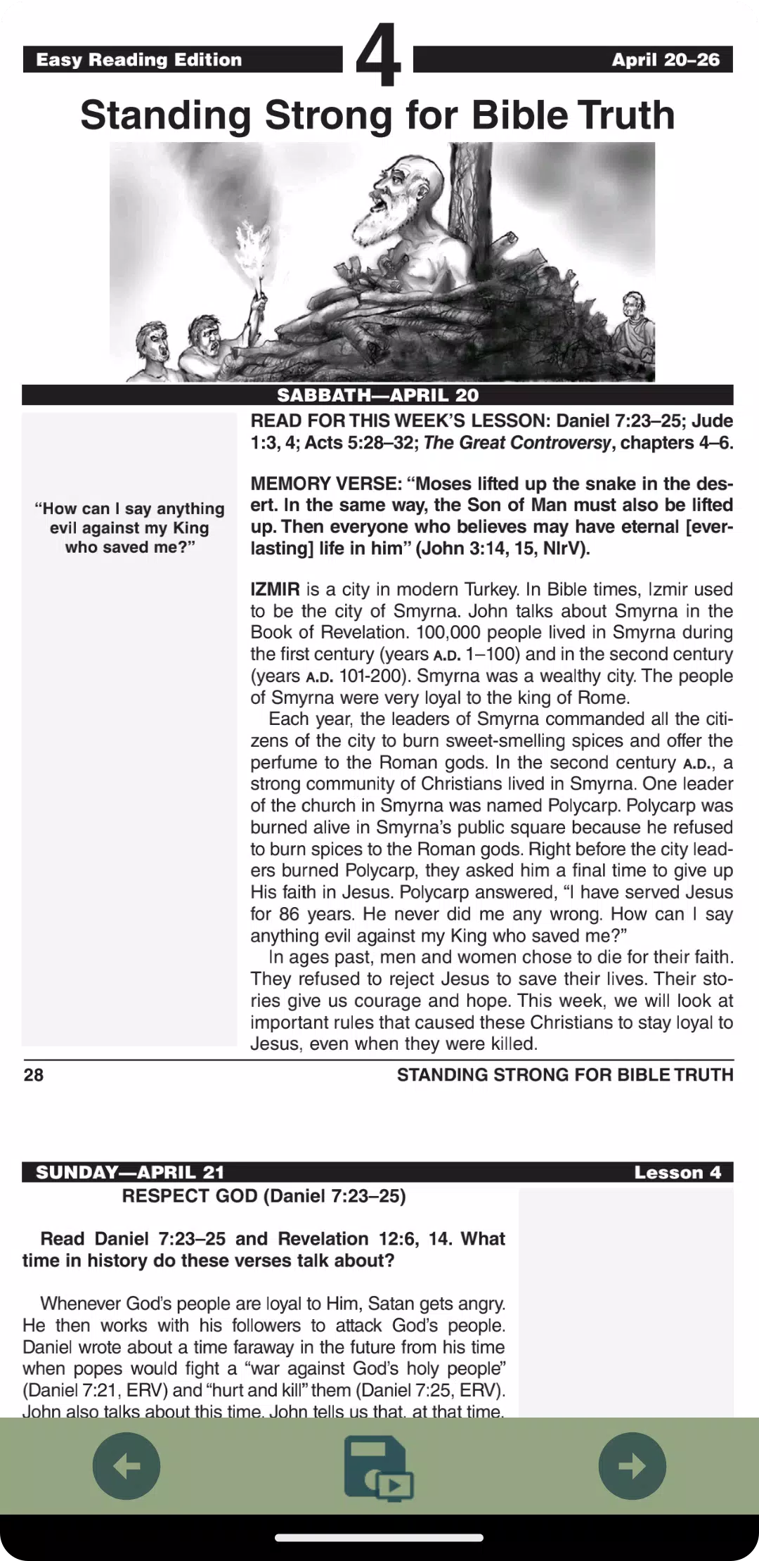 Easy Reading Sabbath School Screenshots