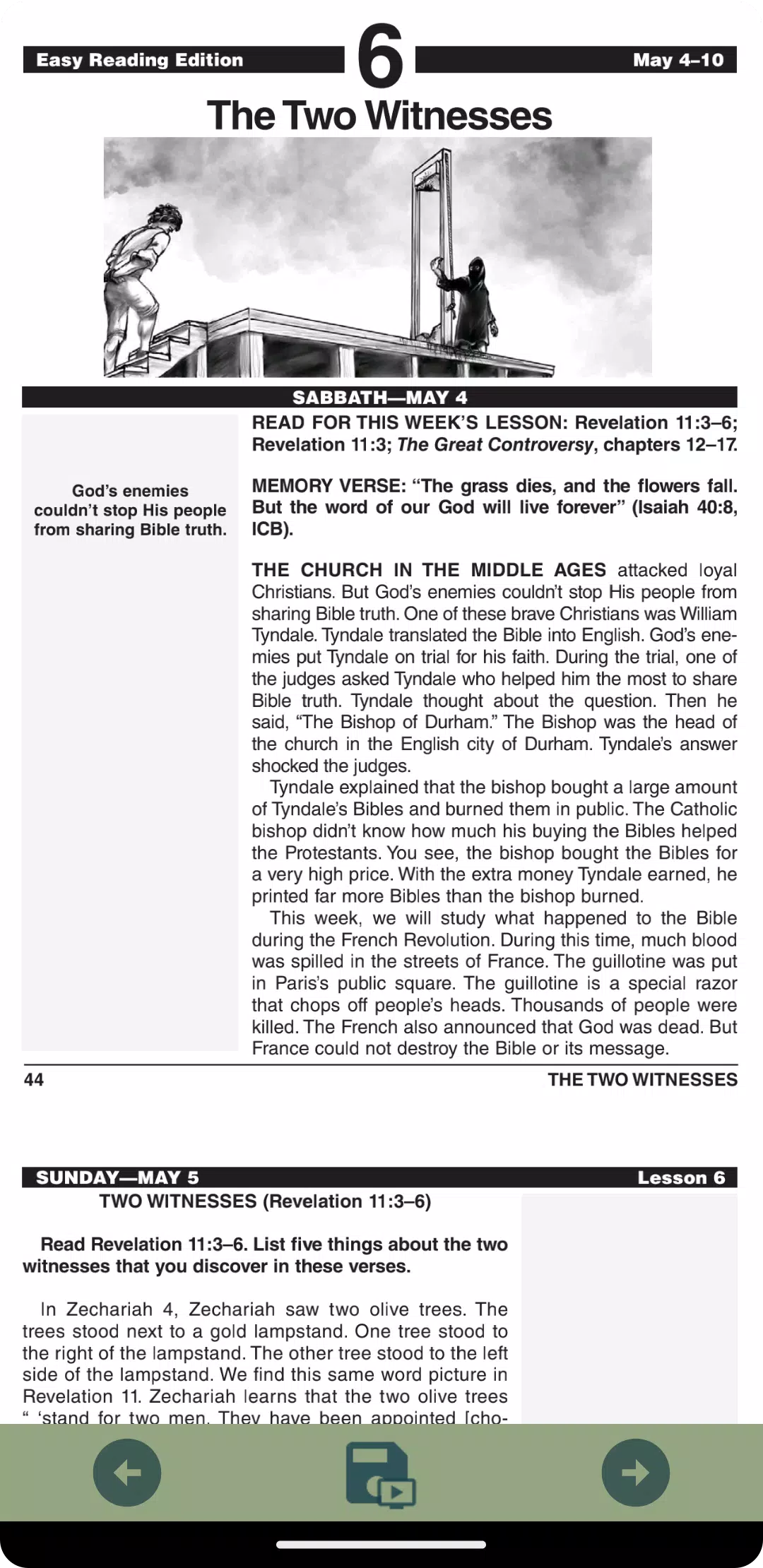 Easy Reading Sabbath School Screenshots