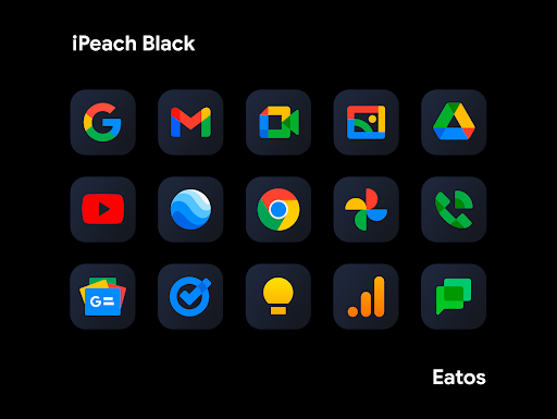 iPeach Black - Icon Pack Screenshots