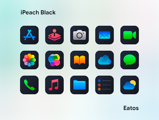 iPeach Black - Icon Pack Screenshots
