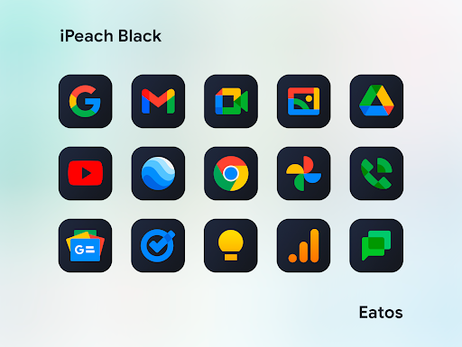 iPeach Black - Icon Pack Screenshots