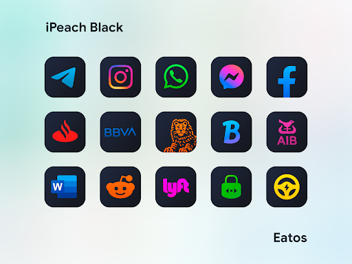 iPeach Black - Icon Pack Screenshots