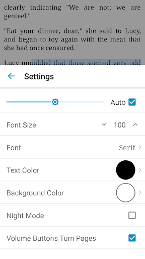 Ebook Reader Screenshots