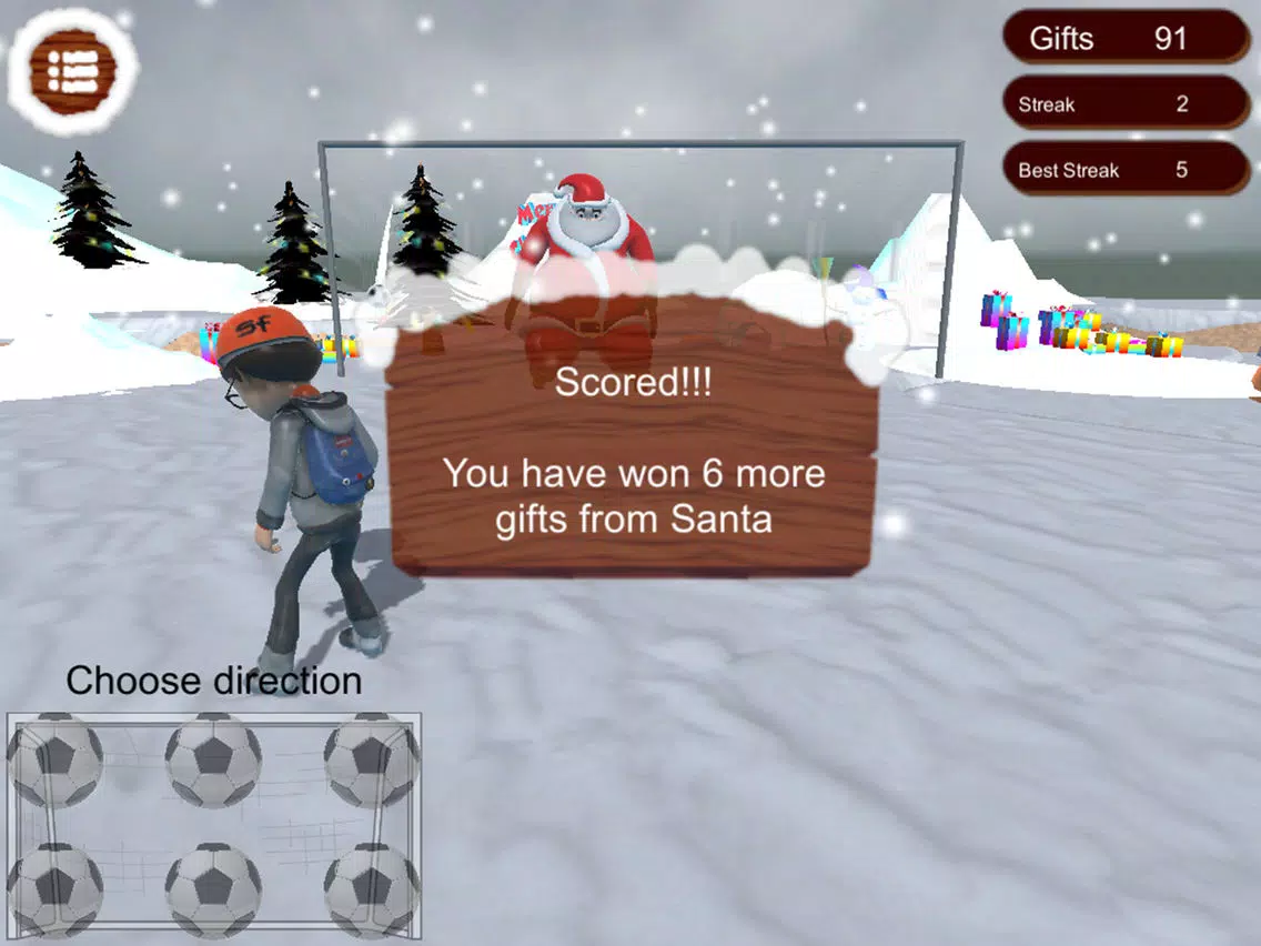 Santa Goalkeeper iPad  Screenshots