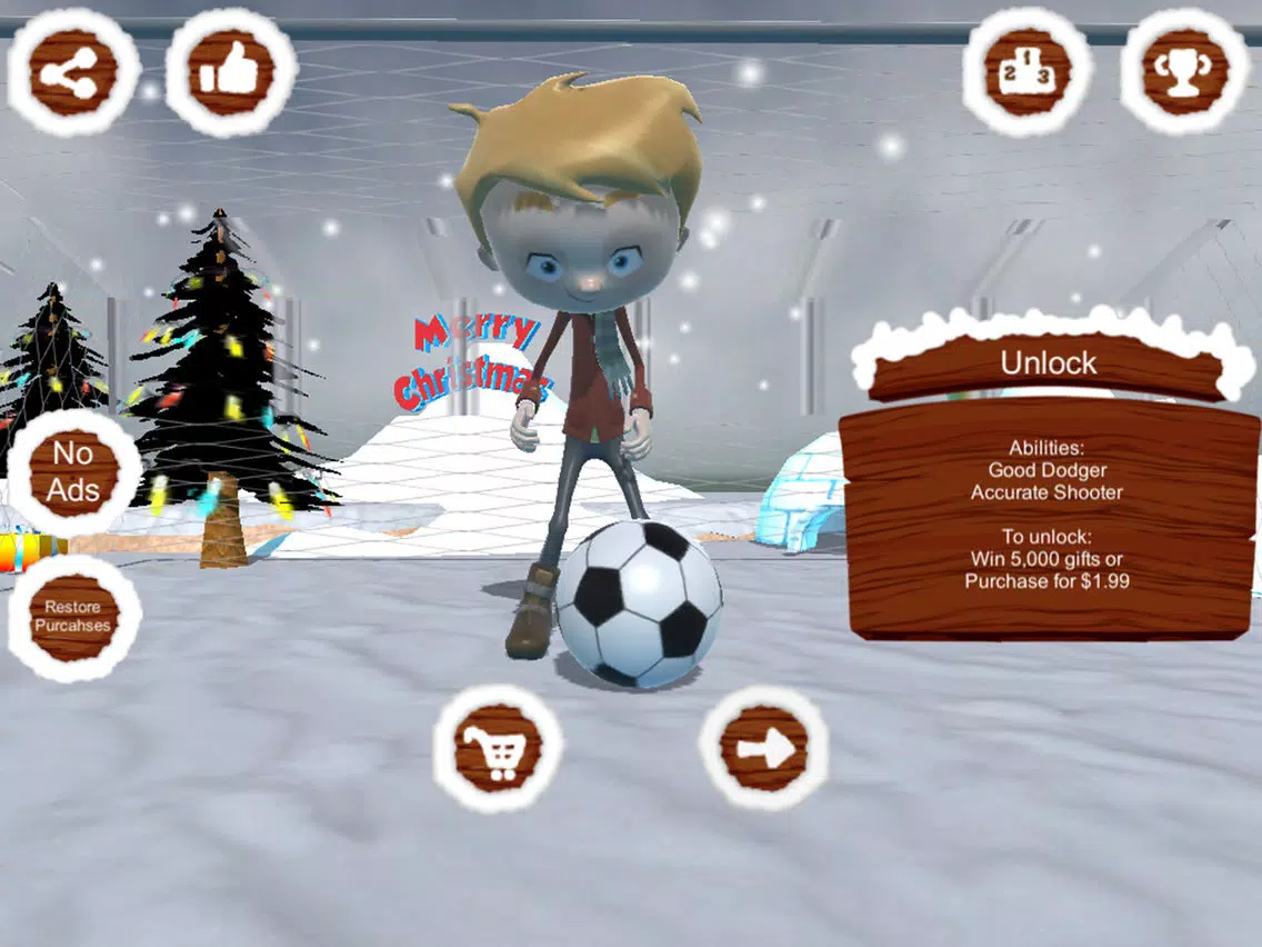 Santa Goalkeeper iPad  Screenshots