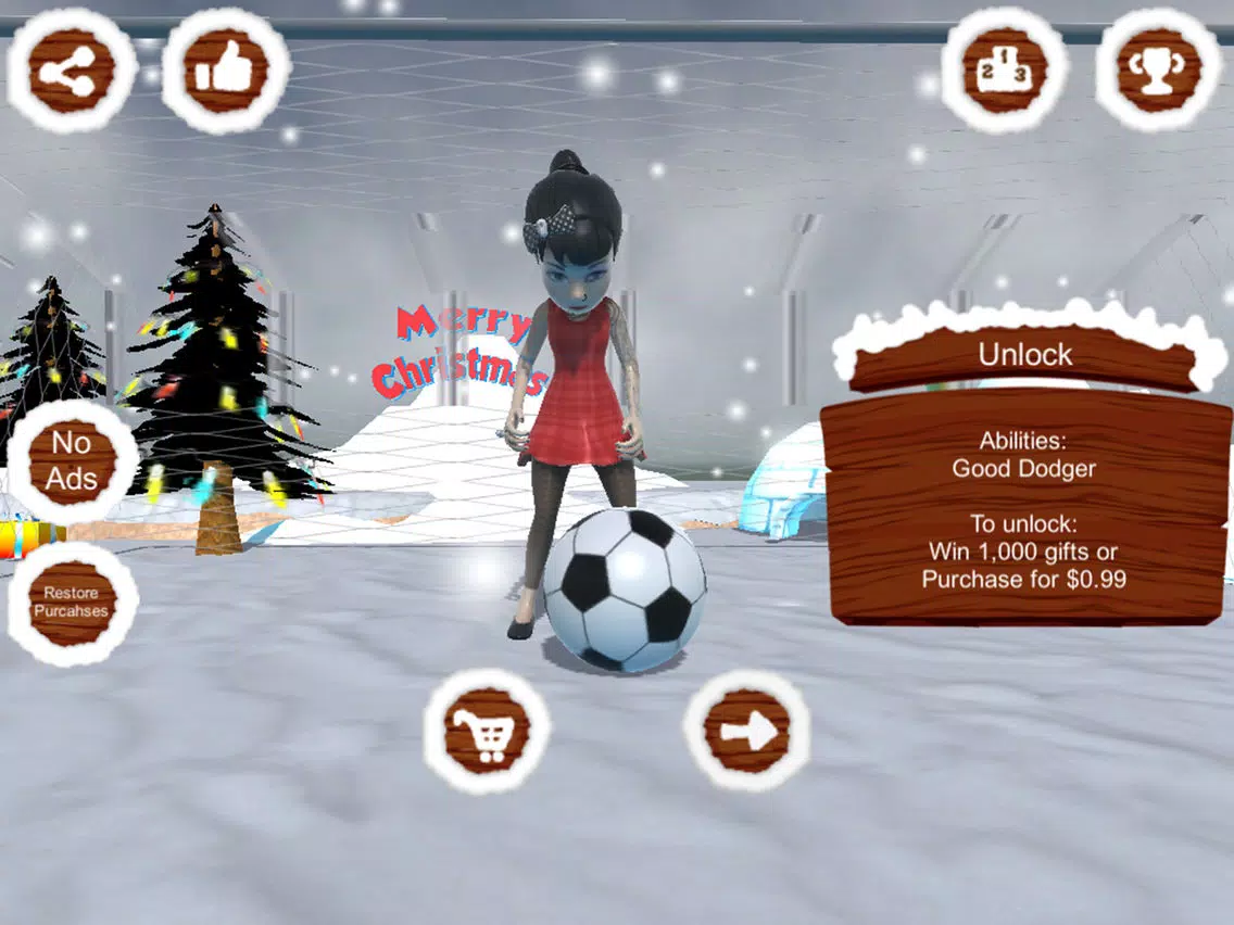 Santa Goalkeeper iPad  Screenshots