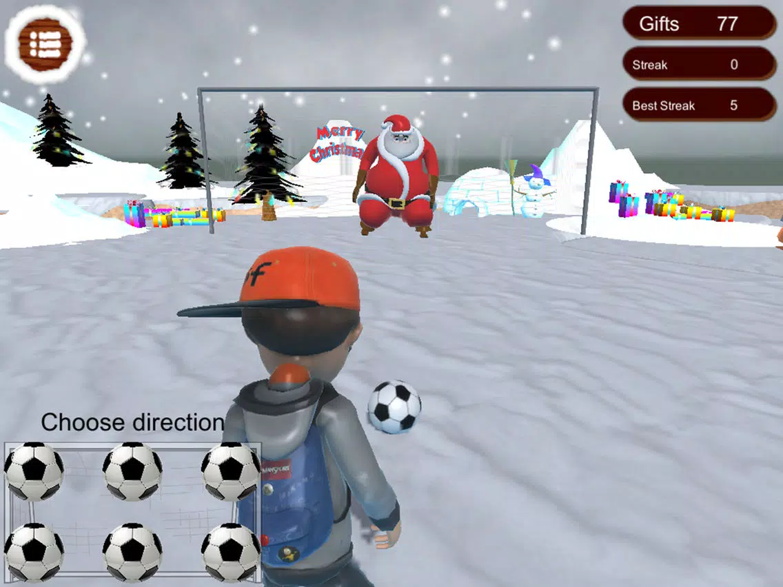 Santa Goalkeeper iPad  Screenshots
