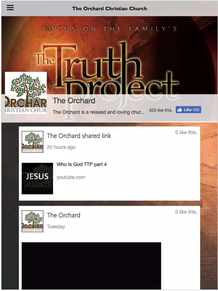The Orchard Christian Church iPad Screenshots