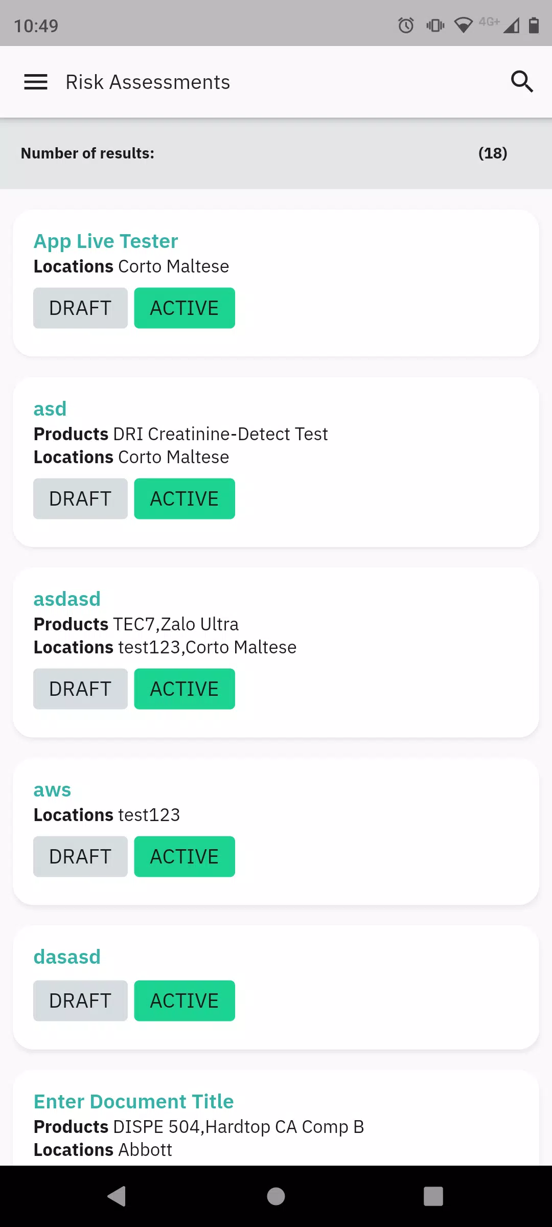 Old Chemical Manager Screenshots
