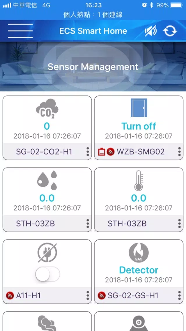 Screenshot di ECS SmartHome