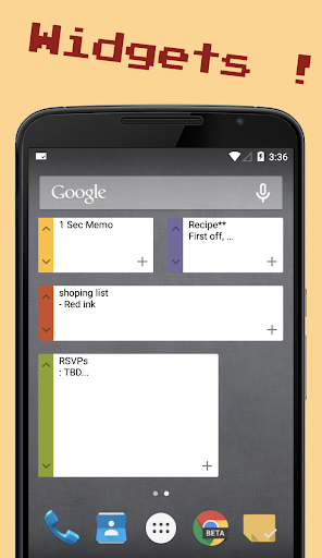 1Sec Note :Floating Cloud Note Screenshots