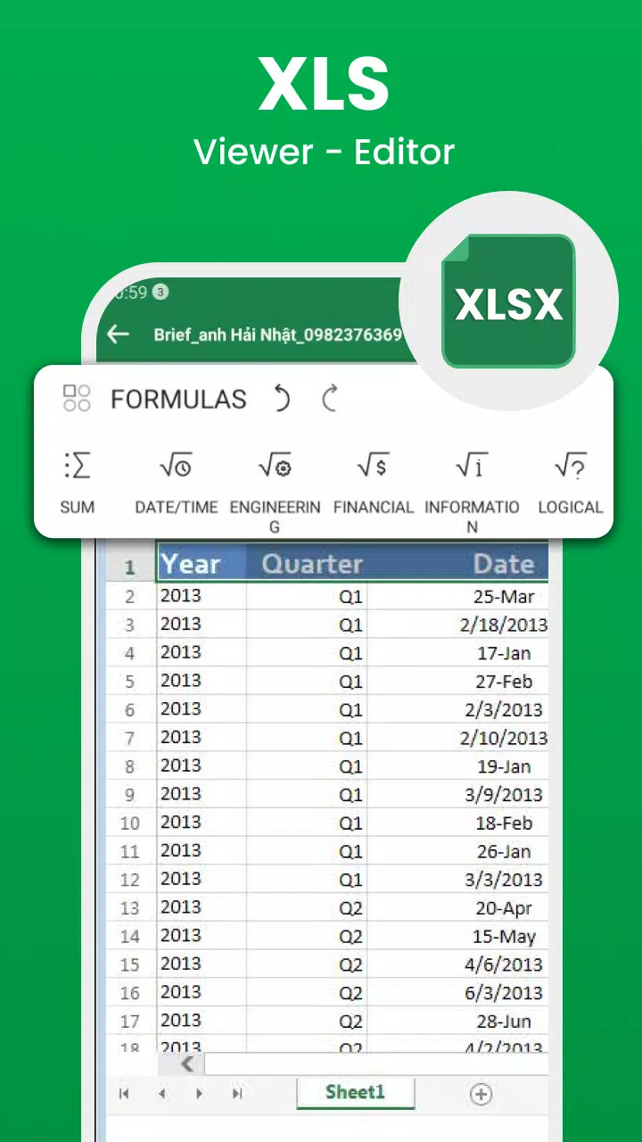 Edit Word, XLSX - PDF Reader Screenshots