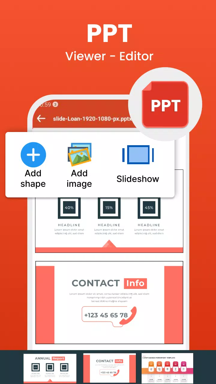 Edit Word, XLSX - PDF Reader Screenshots