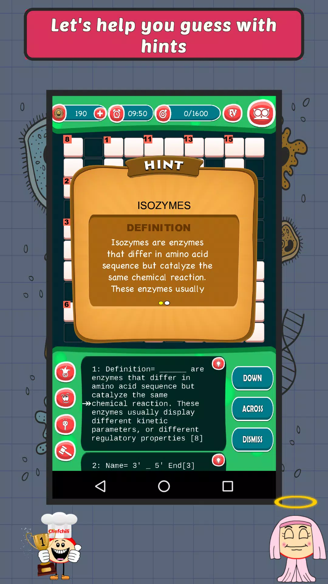 Biology Crossword Puzzle Screenshots