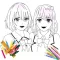 Sakura School Coloring Book