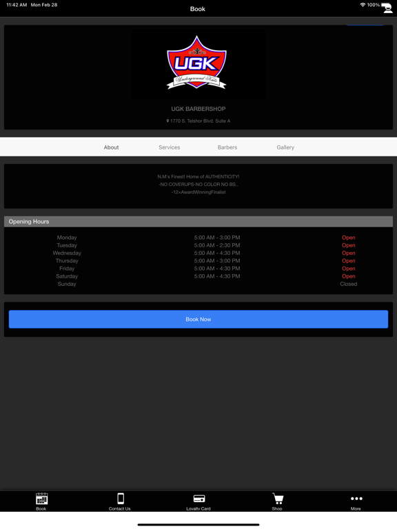 UGK BARBERSHOP iPad Screenshots