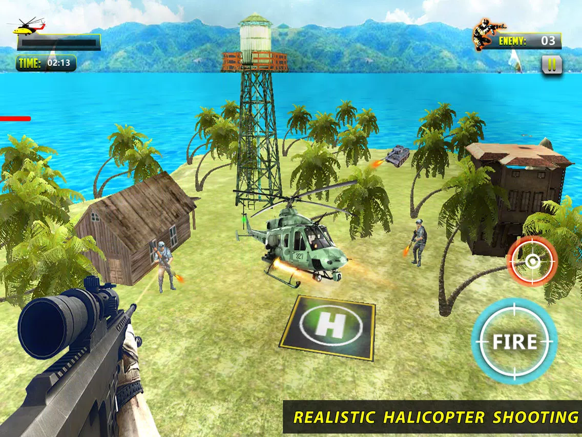Helicopter Shooter : Warship Battle Attact 3D iPad Screenshots