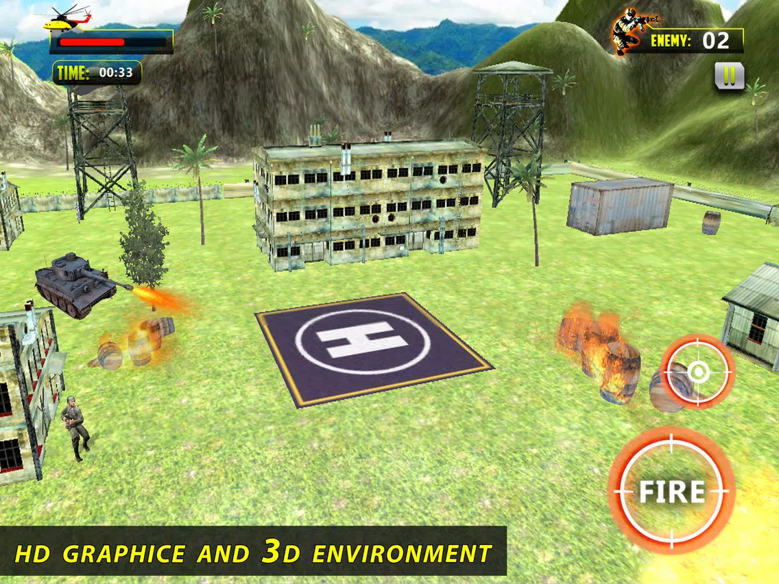 Helicopter Shooter : Warship Battle Attact 3D iPad Screenshots