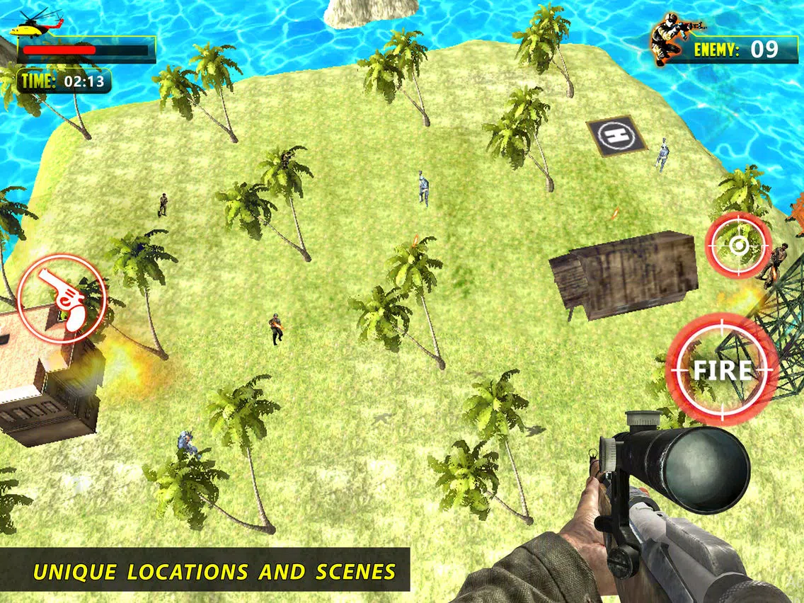 Helicopter Shooter : Warship Battle Attact 3D iPad Screenshots
