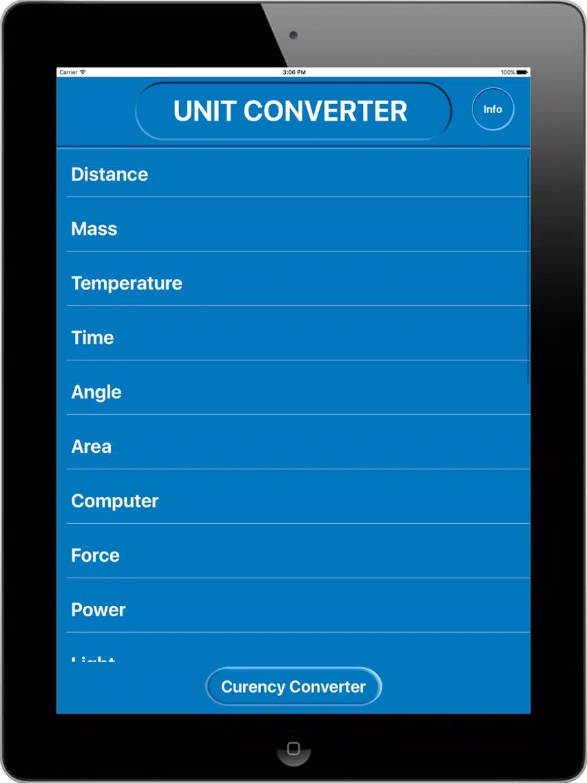 Unit to Unit Converter iPad Screenshots