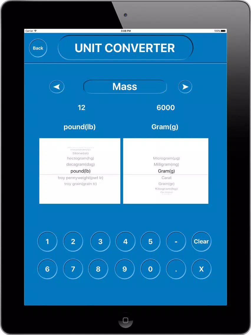 Unit to Unit Converter iPad Screenshots