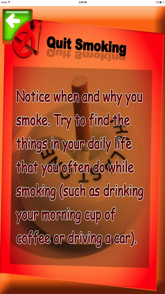 Smoking Risk Calculator Screenshots