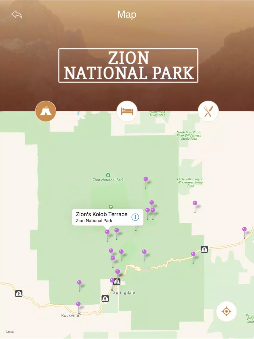 Zion National Park Tour iPad Screenshots