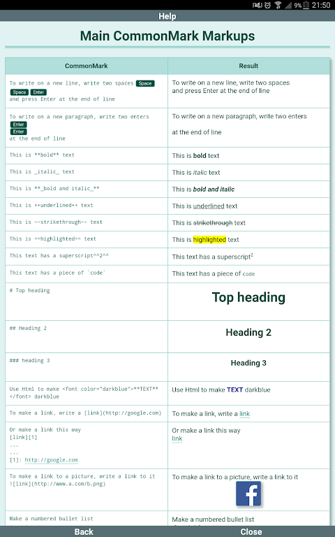 ภาพหน้าจอของ Epsilon Notes