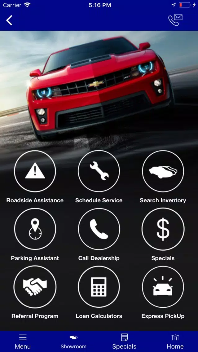 Ảnh chụp màn hình của ELCO Chevrolet Cadillac MLink