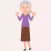 Old woman : Animated Stickers