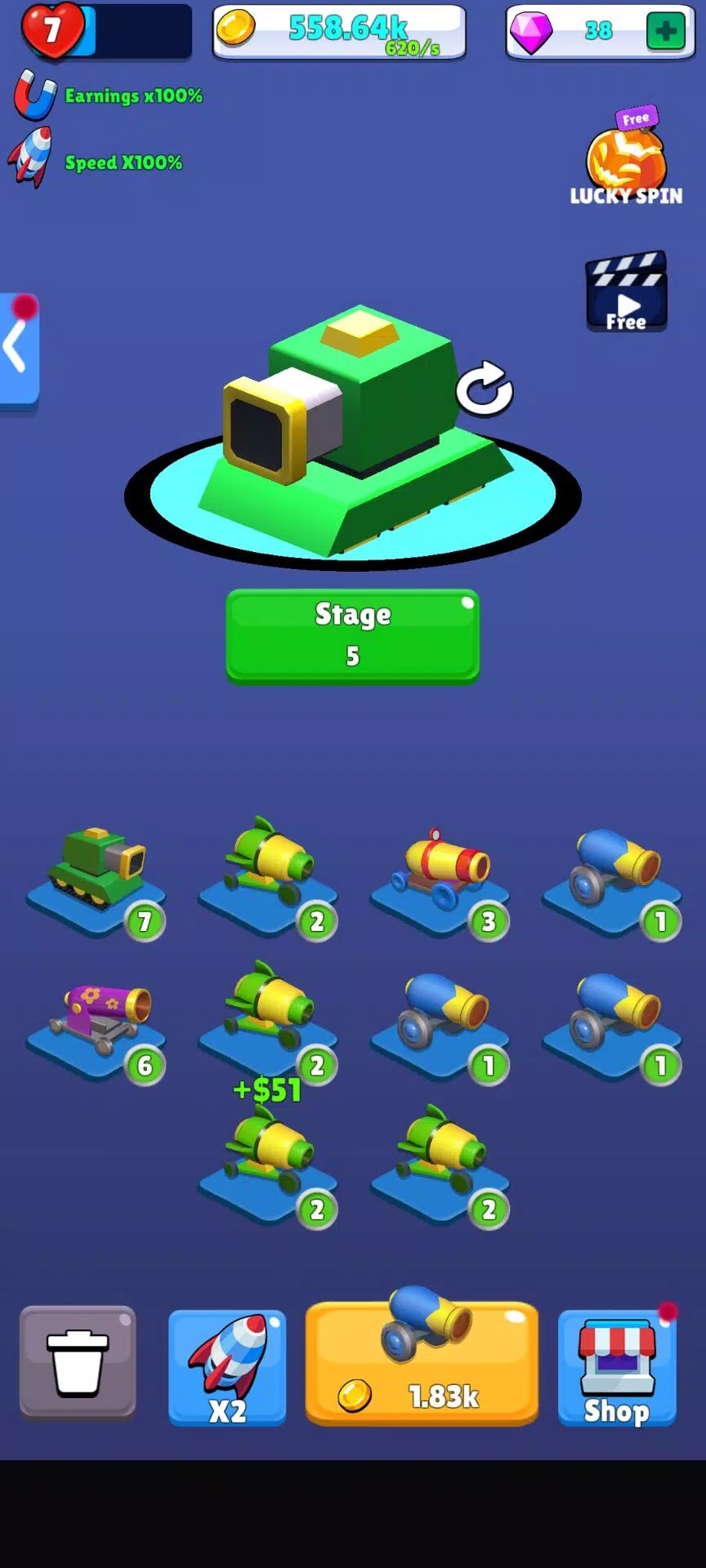 Turret Shot Shooting Stack 3D Screenshots