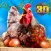 Farm Chicken Survival Sim 3D