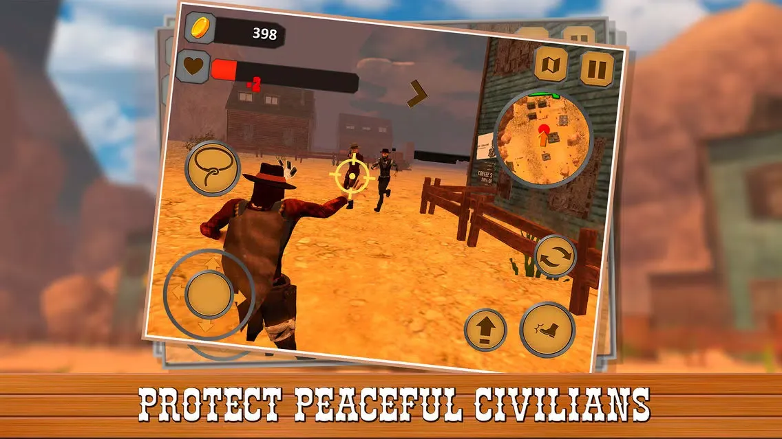 Tangkapan layar Cowboy - Red Death Western