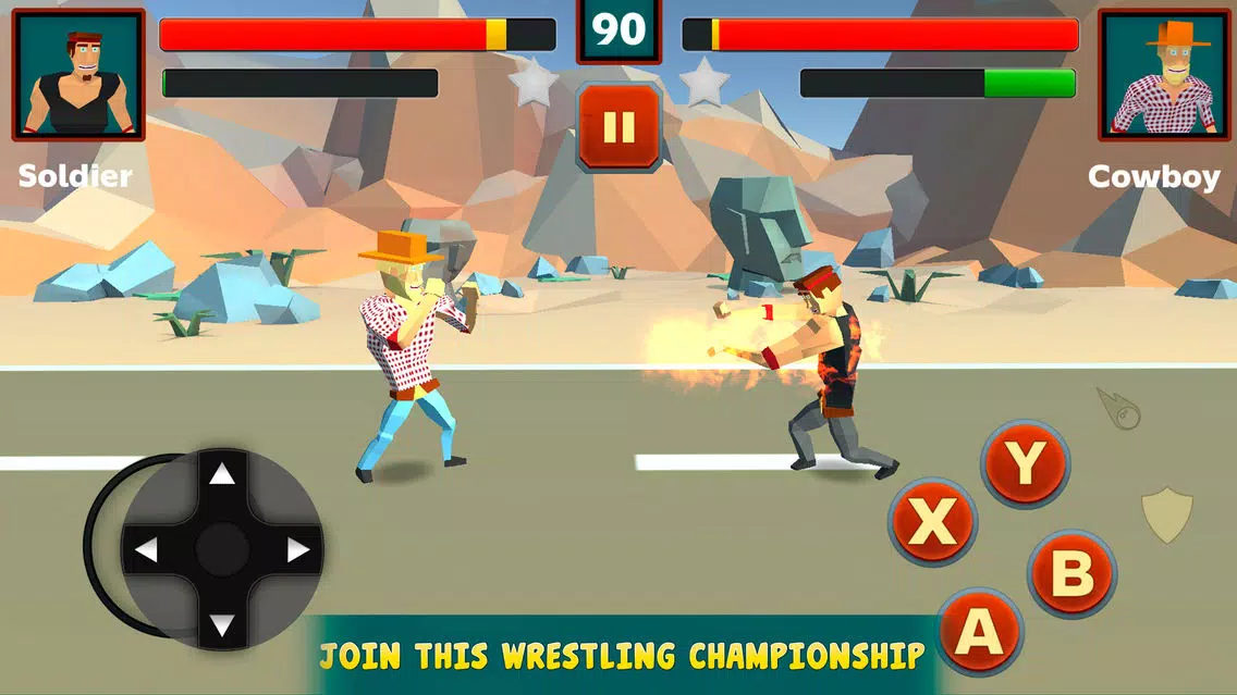Screenshot di Fling Wrestling Fighters Cup