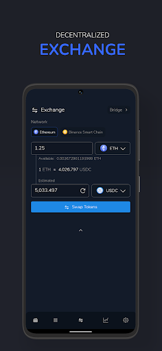 Vision: Bitcoin Crypto Wallet Screenshots