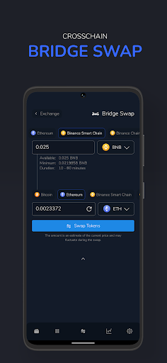 Vision: Bitcoin Crypto Wallet Screenshots
