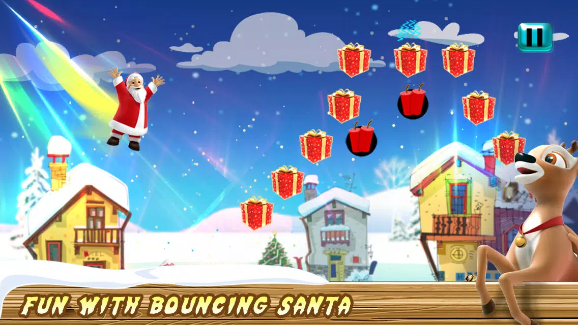 Bouncing Santa Claus Free - Jump on Trampoline Catch All The Presents - Free Version Screenshots