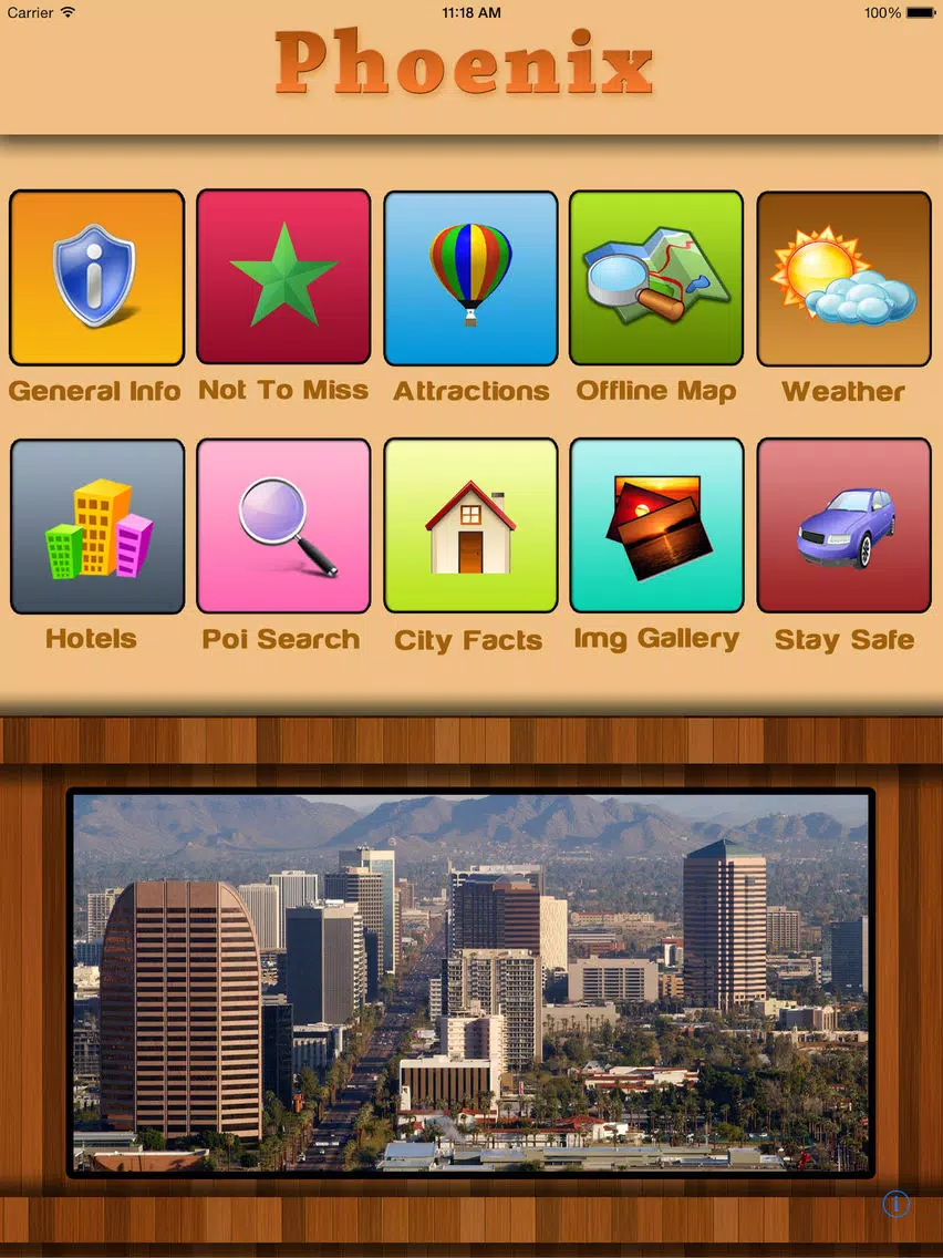 Phoenix Offline Map Guide iPad Screenshots