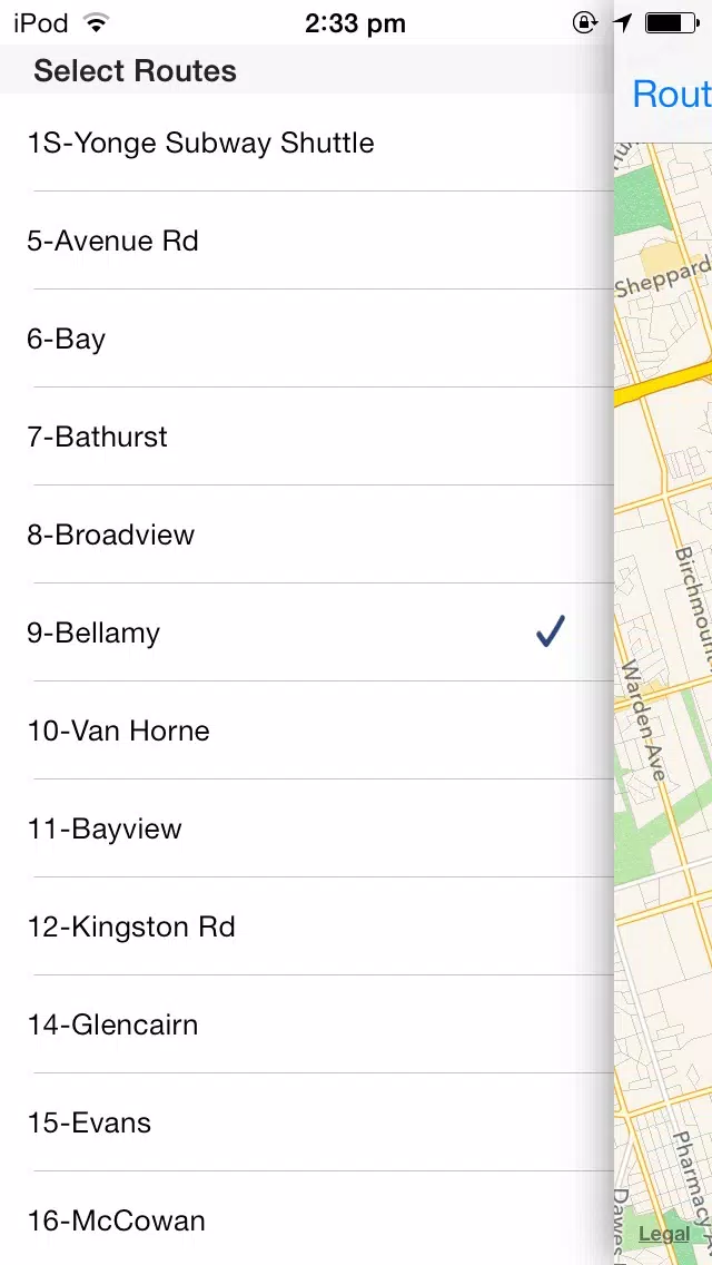 Next Streetcar TTC Screenshots