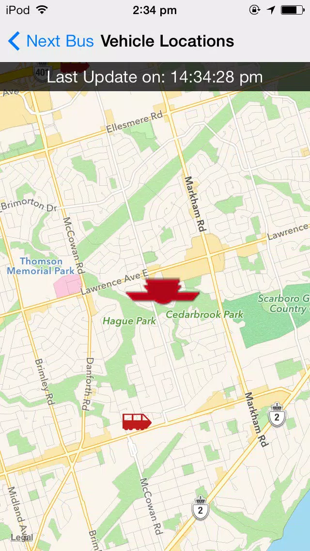 Next Streetcar TTC Screenshots