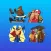 Wrestling Champion Stickers