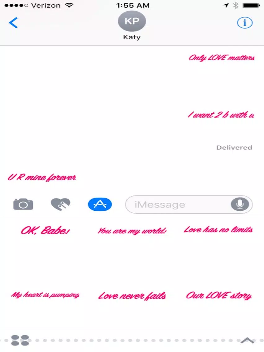 Handwritten LOVE Messages iPad 应用截图
