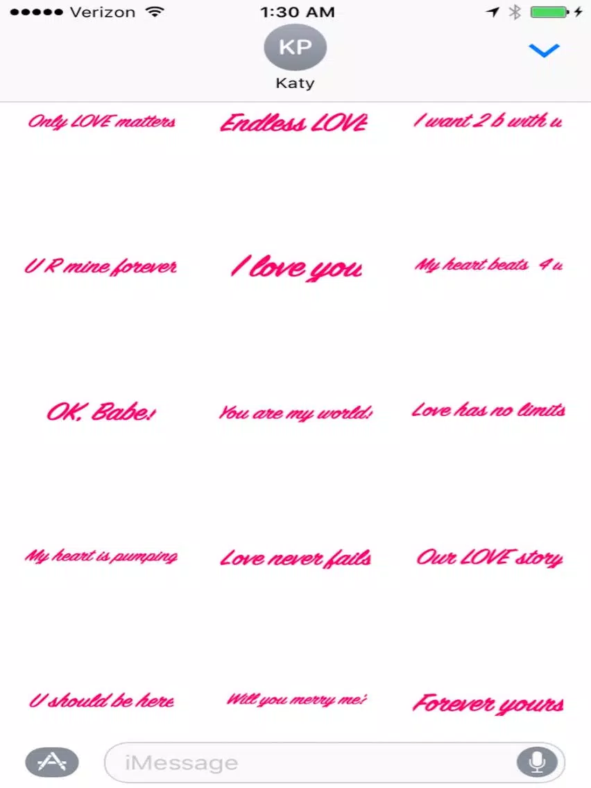 Handwritten LOVE Messages iPad 应用截图