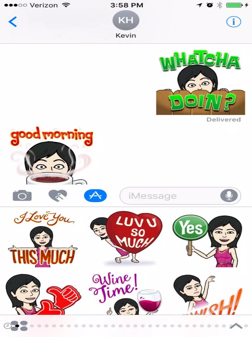 Mexican Girl Emojis iPad Screenshots