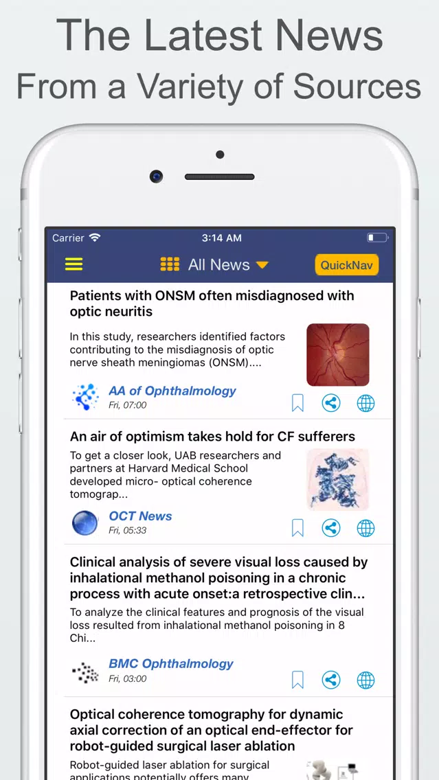 inSights & Ophthalmology News Screenshots