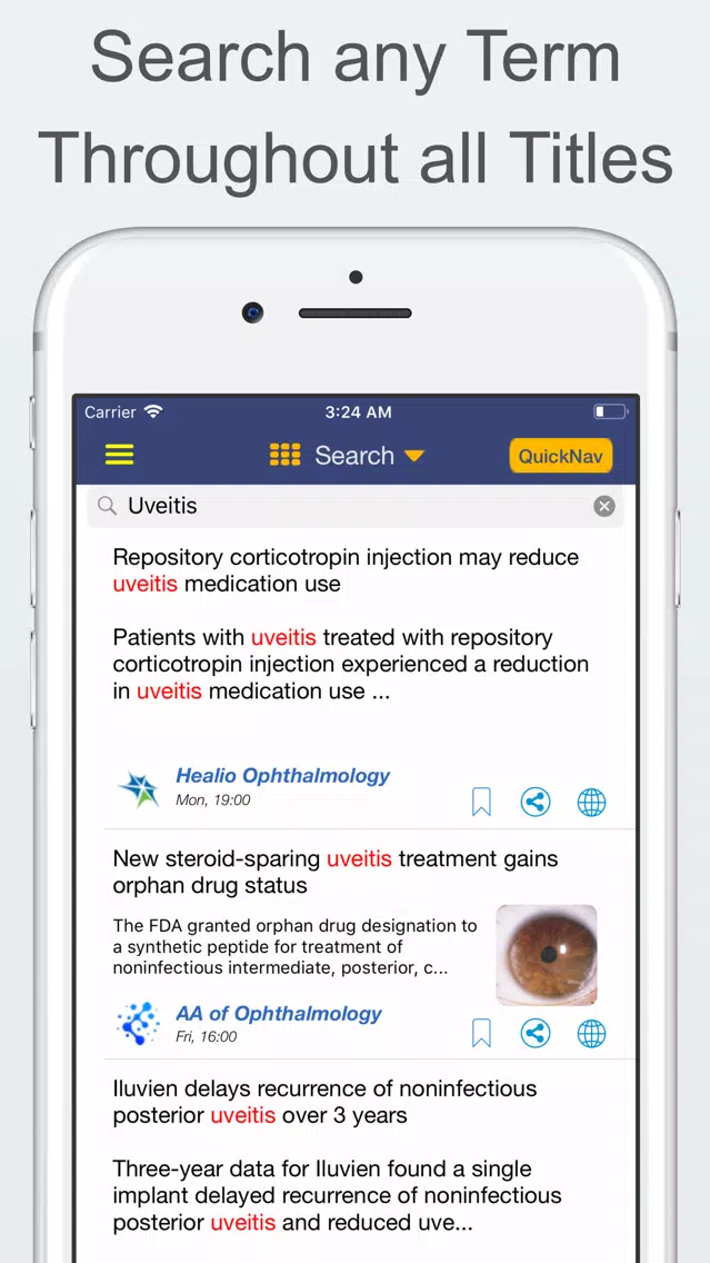 inSights & Ophthalmology News Screenshots