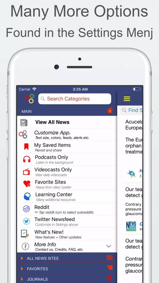 inSights & Ophthalmology News Screenshots