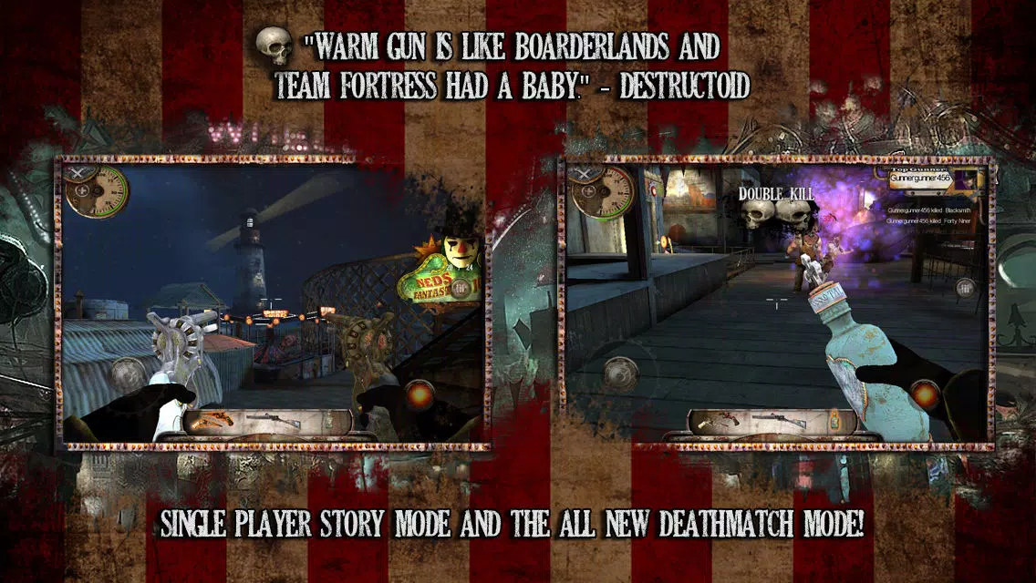 Capturas de tela do Warm Gun CoB