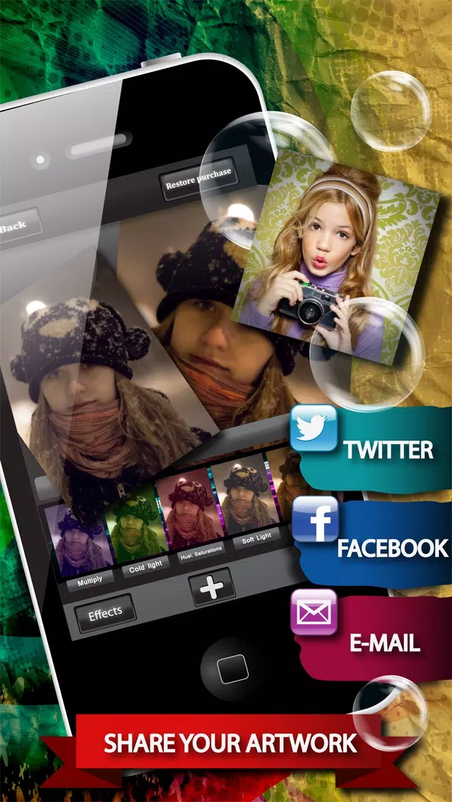 Photo Effects FX Add Custom Bokeh HD Collection Colour to Photos for Instagram Screenshots