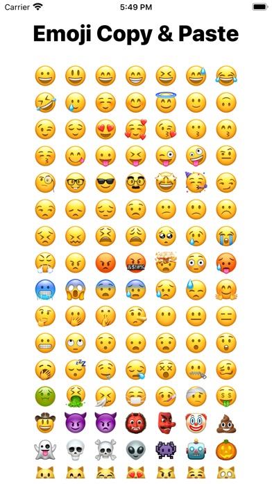 Emoji Copy And Paste Screenshots